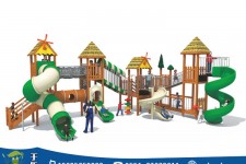 兒童木質滑梯07