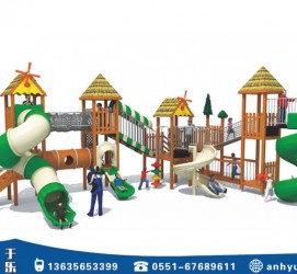 兒童木質滑梯07