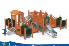 兒童木質滑梯01