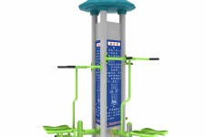 三人踏板扭腰器