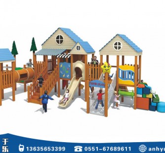 兒童木質滑梯05