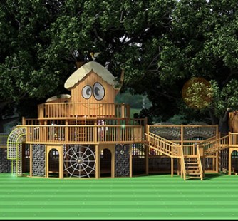 兒童木質滑梯11