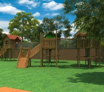 兒童木質滑梯33