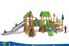 兒童木質滑梯02