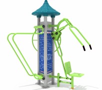 大轉輪+坐推訓練器+雙杠