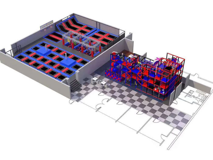 大型蹦床設備 大型蹦床設備