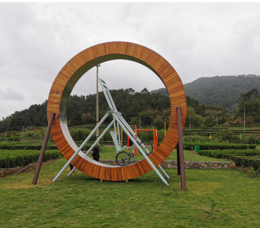 網紅旋轉自行車