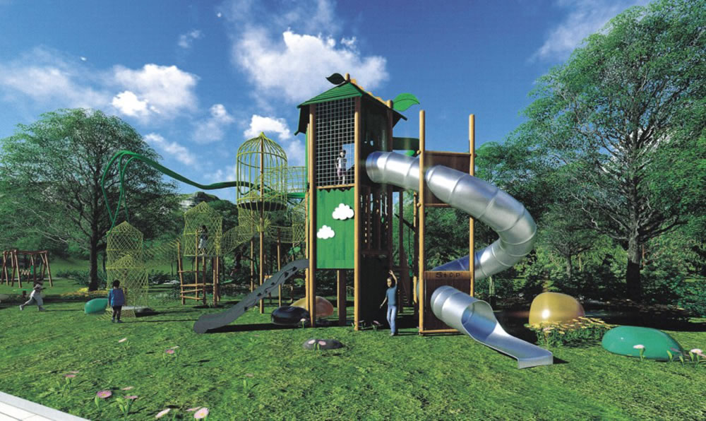 大型不銹鋼滑梯 大型不銹鋼滑梯