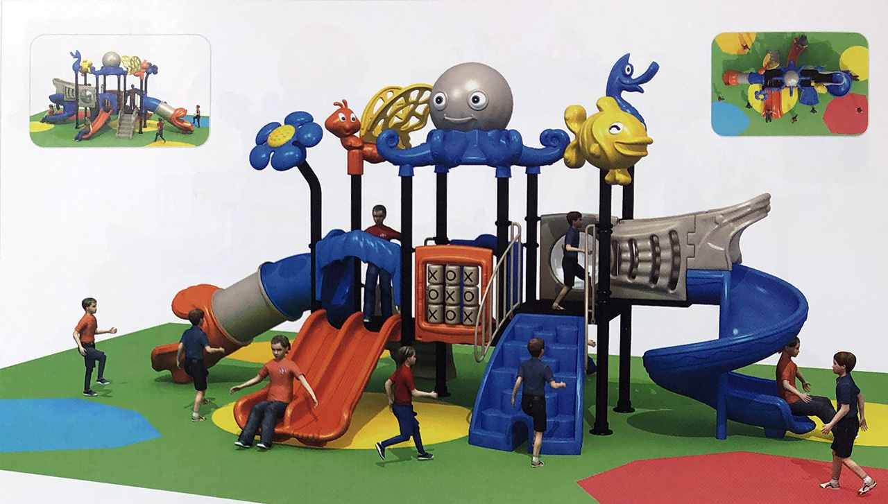 大型組合滑梯游樂設備廠家