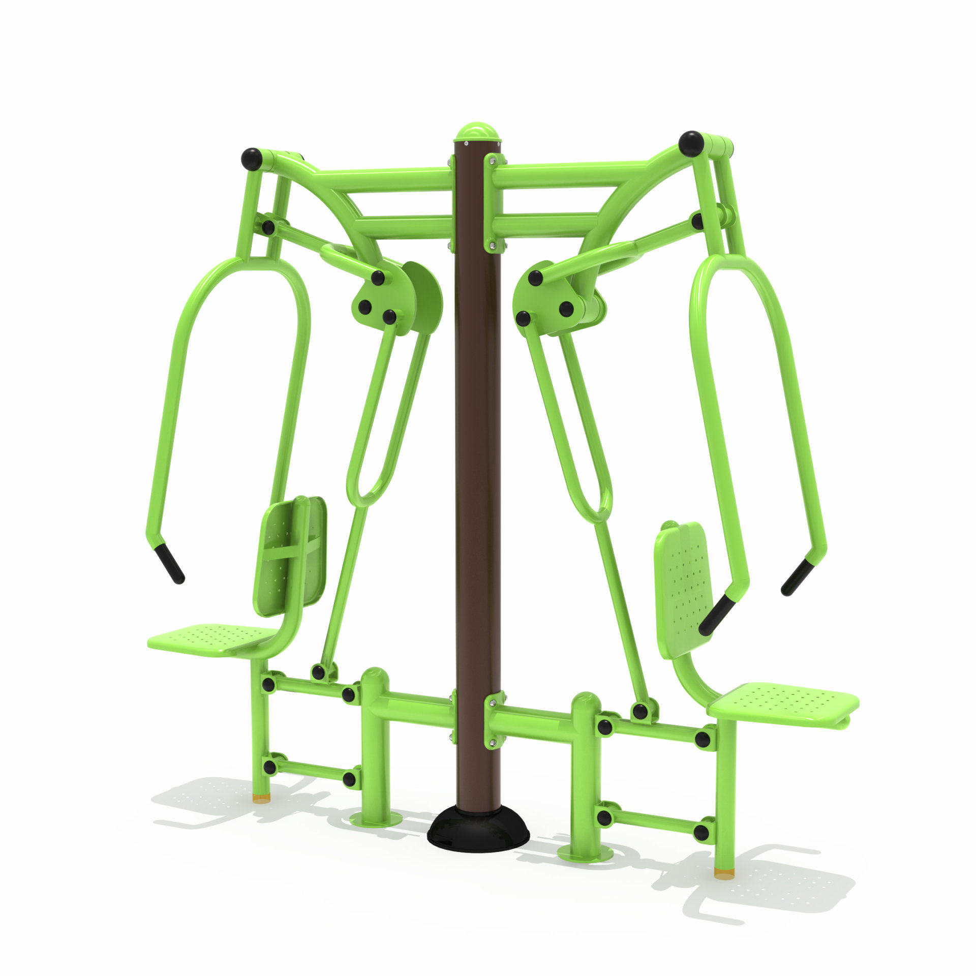 小區健身器材坐推訓練器