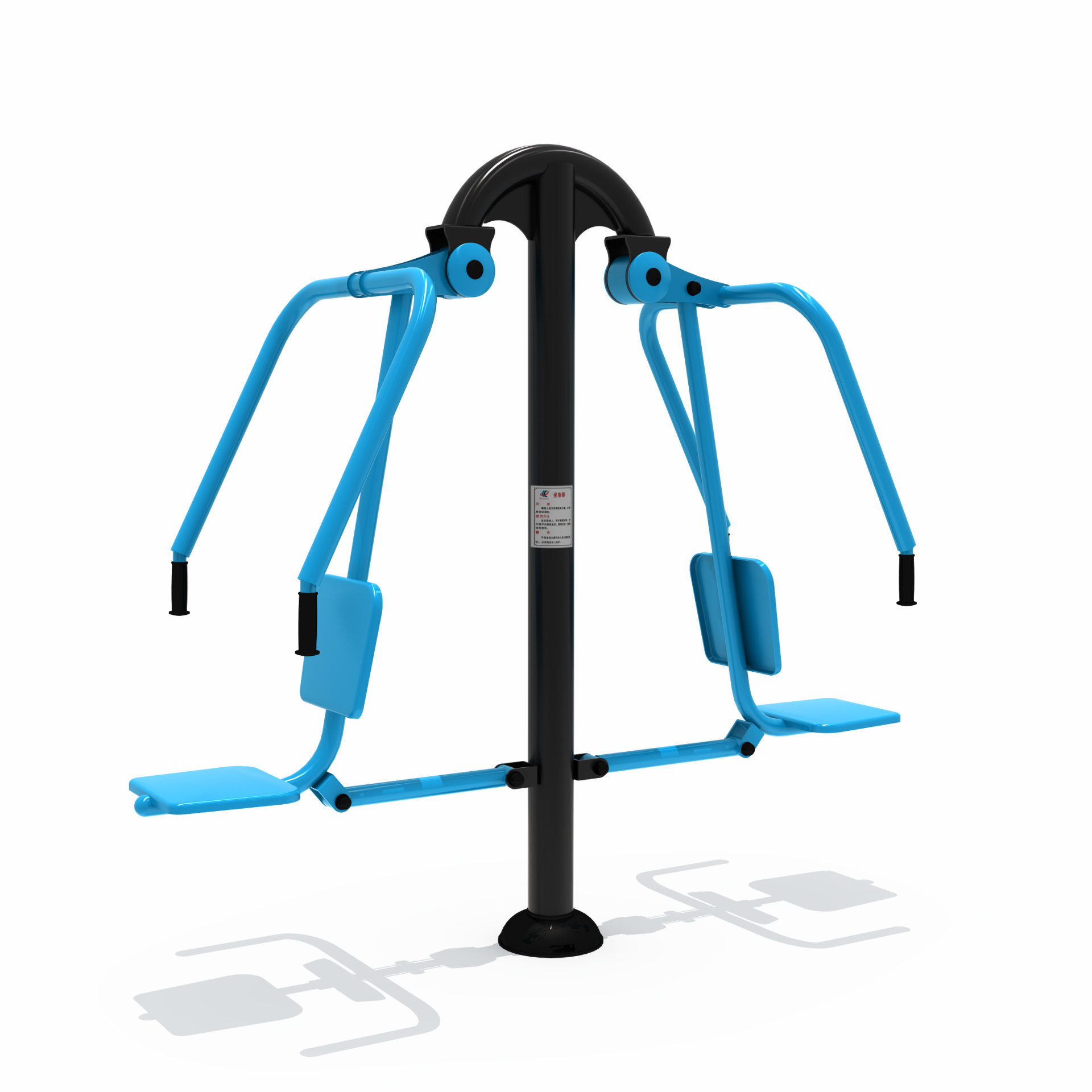 小區健身器材坐推訓練器
