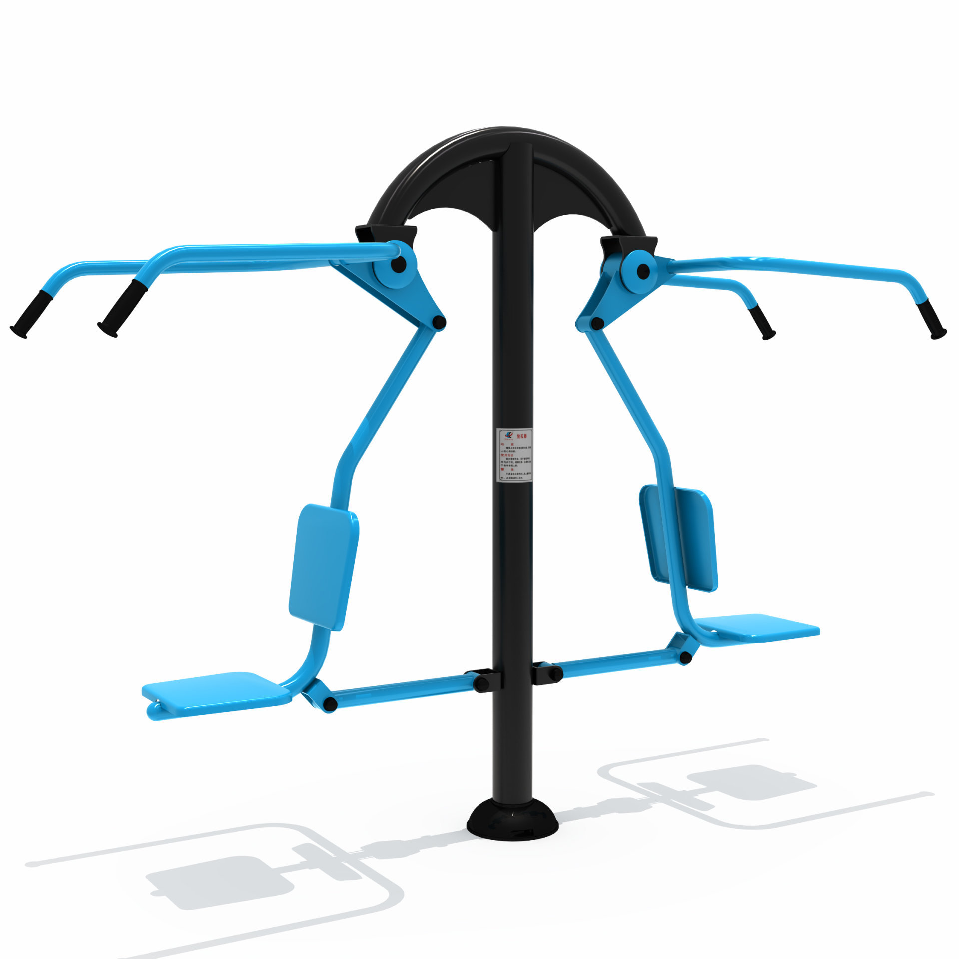 小區健身器材坐拉訓練器